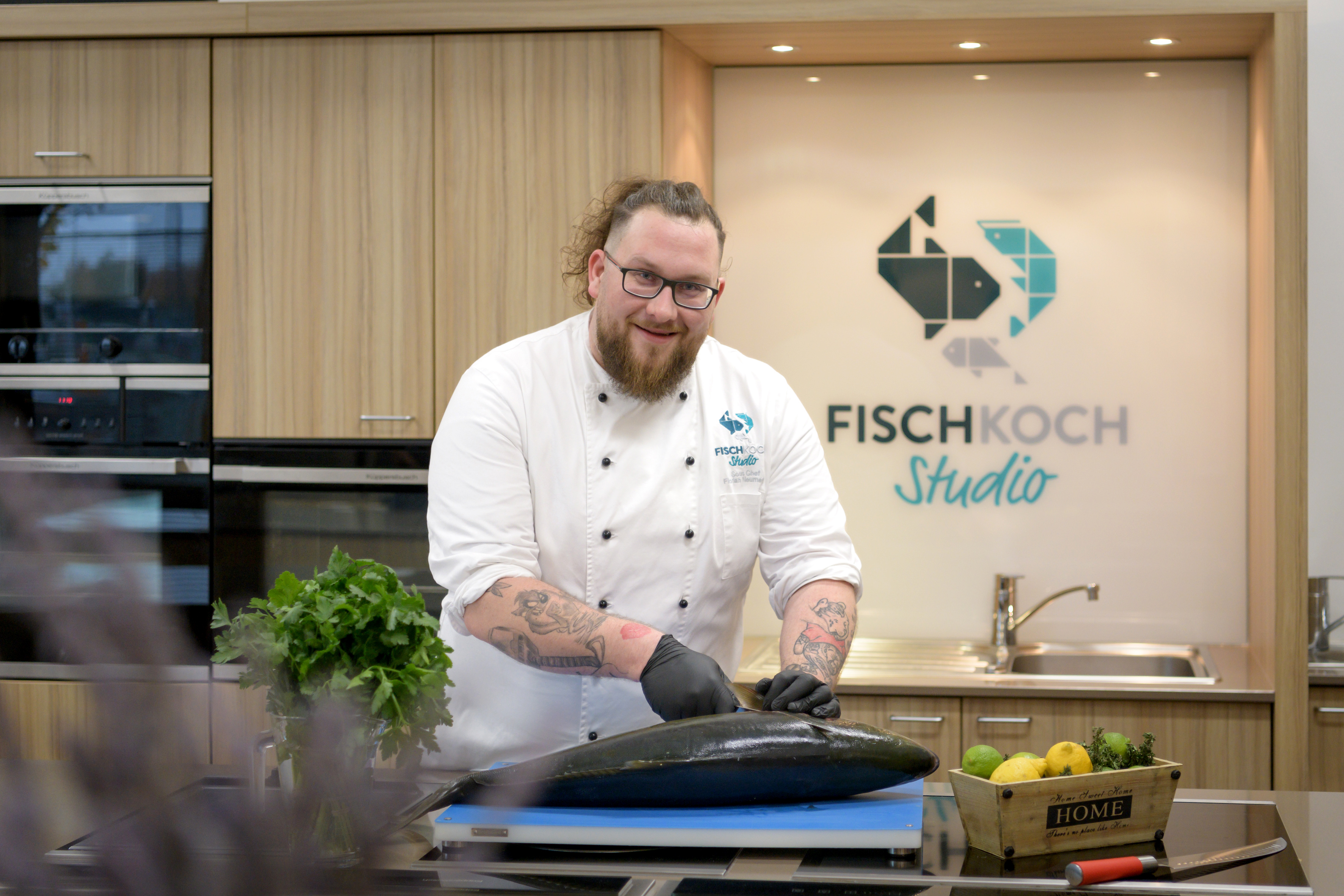Florian Neumann im Fischkochstudio