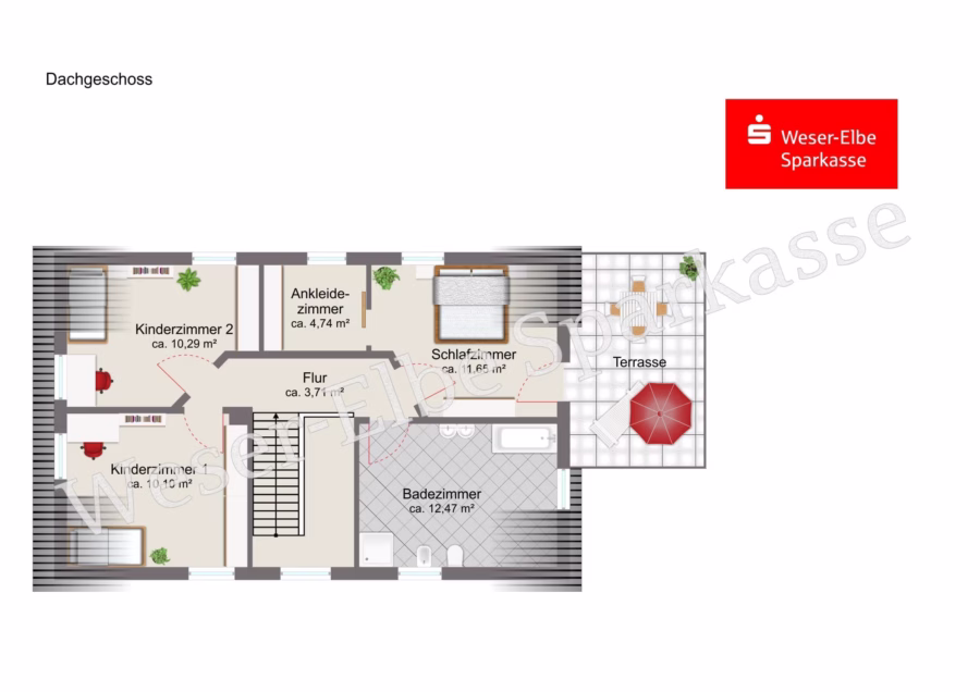 Grundriss Dachgeschoss