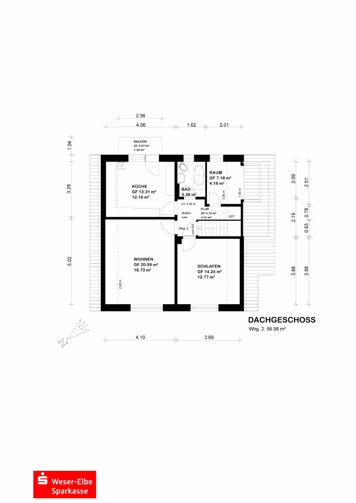 Grundriss Dachgeschoss