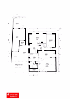 Großzügiges Einfamilienhaus mit großem Grundstück - Grundriss Erdgeschoss (43104)