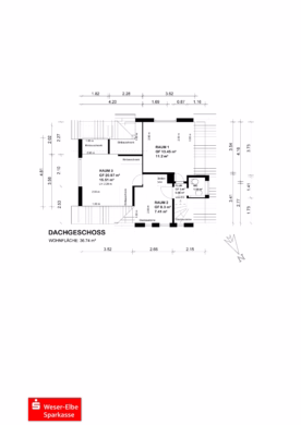 Einfamilienhaus in ruhiger, aber zentraler Lage - Grundriss DG (46831)