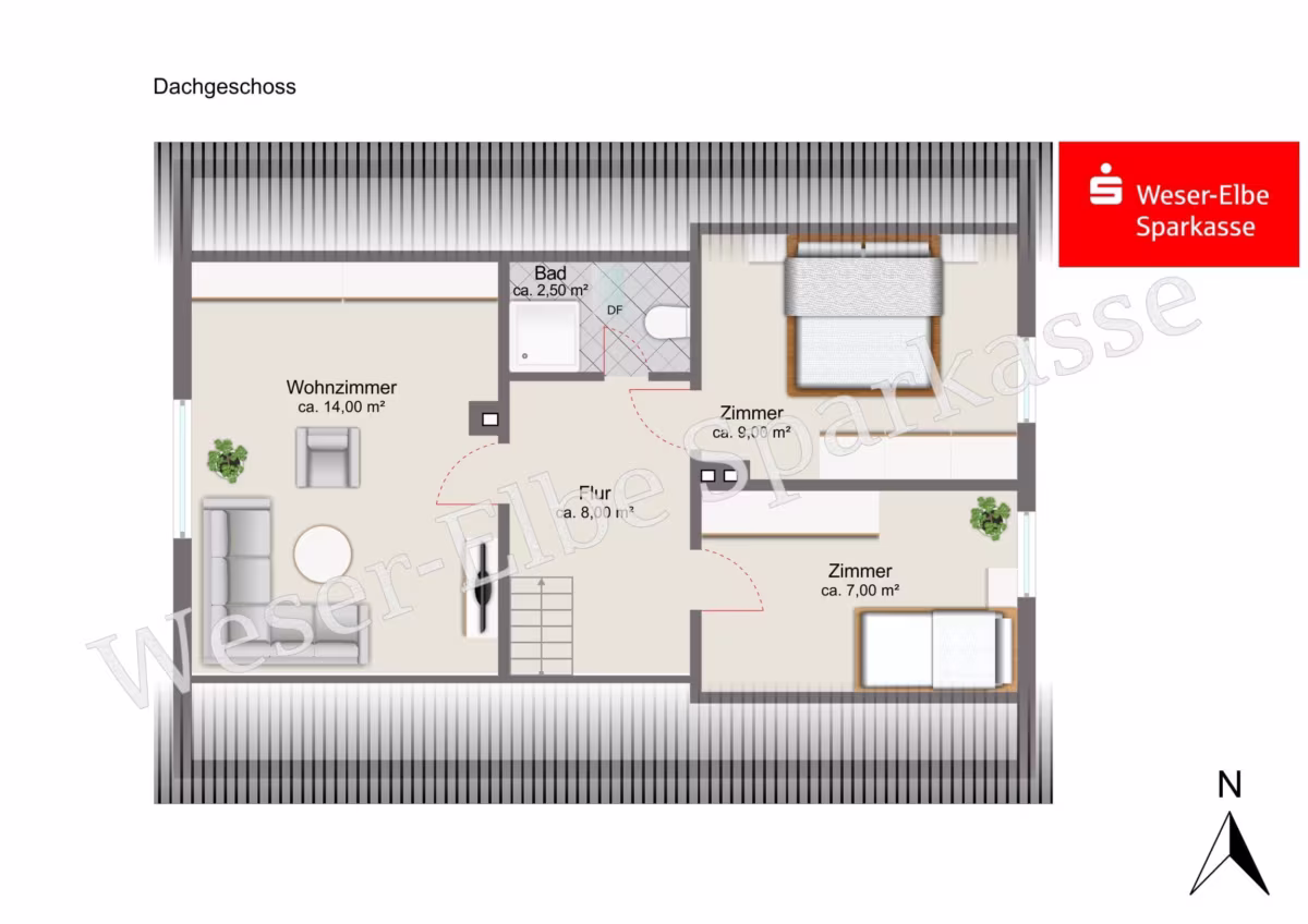 Grundriss Dachgeschoss