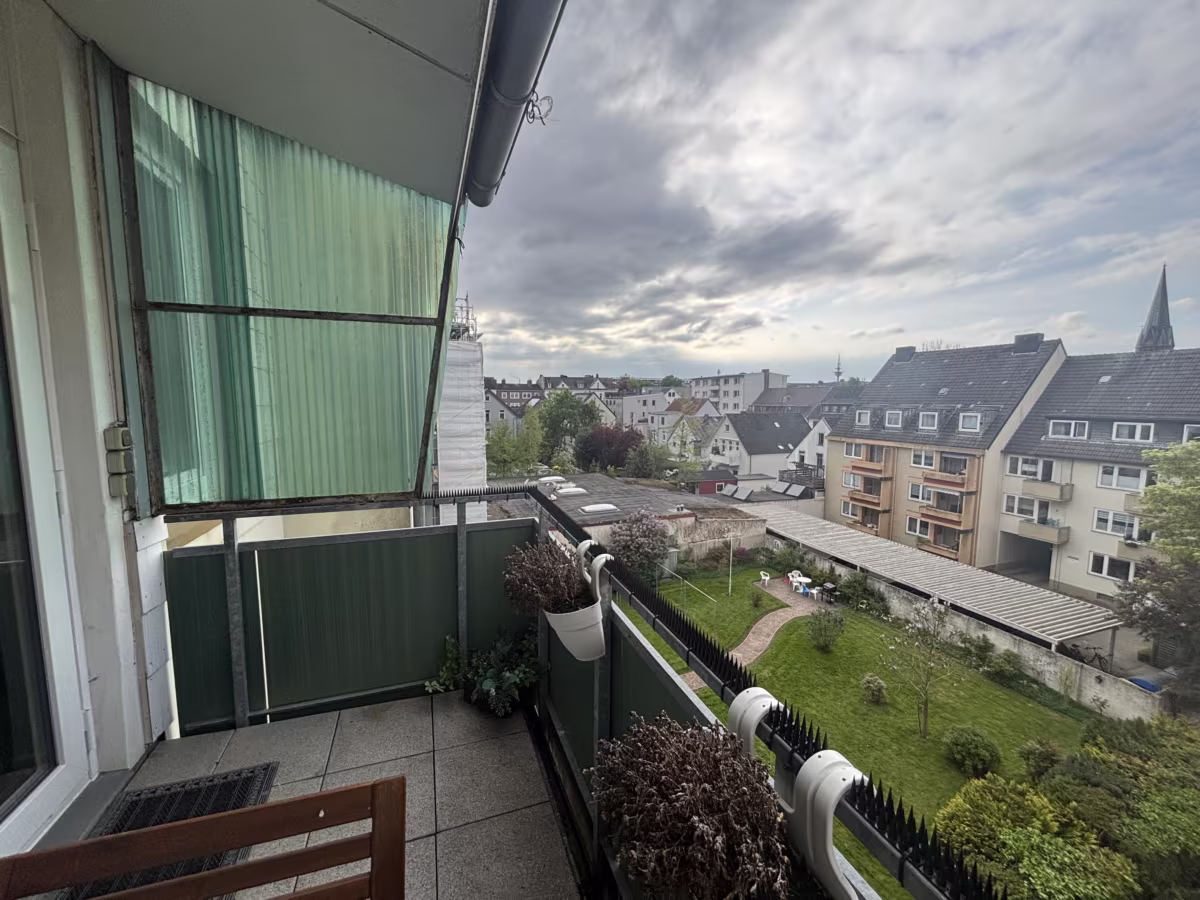 Ausblick vom Balkon