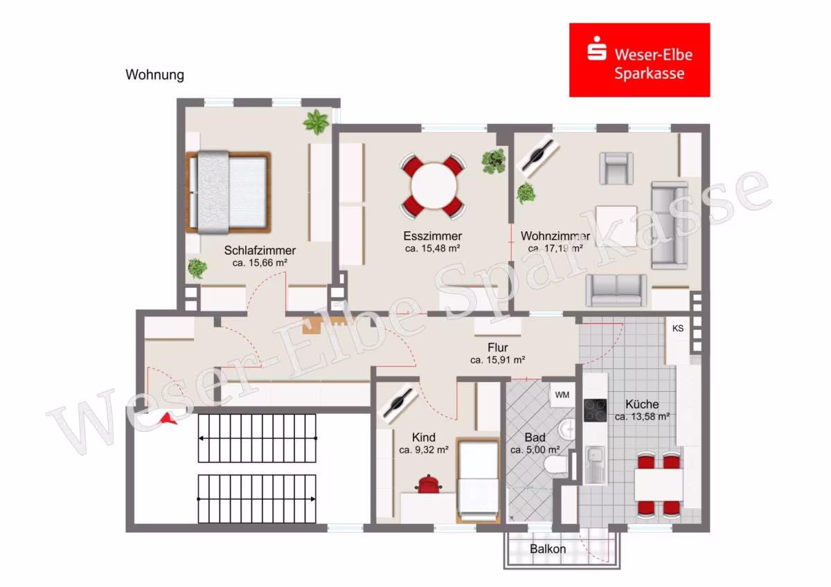 Grundriss Wohnung