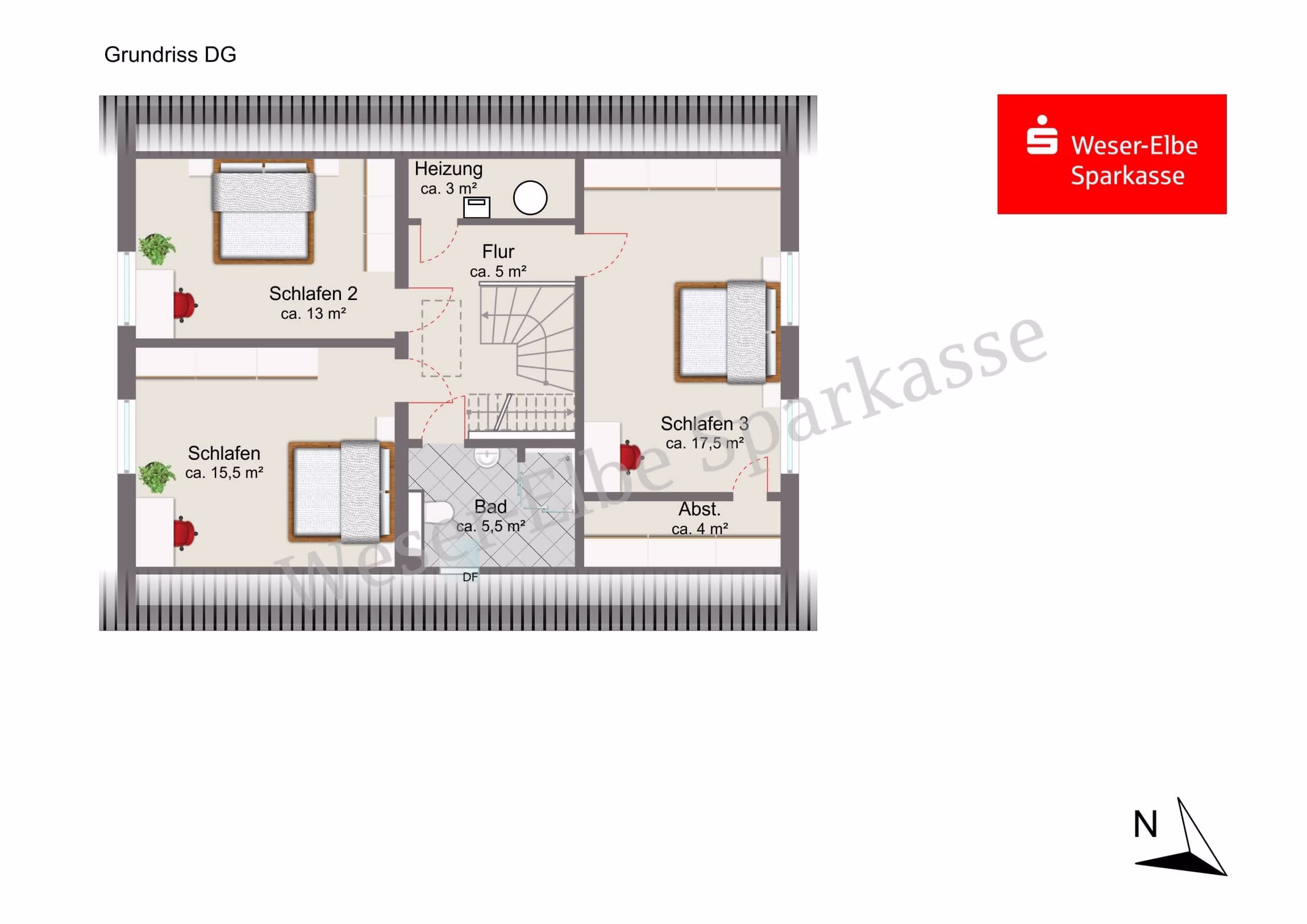 Grundriss Dachgeschoss