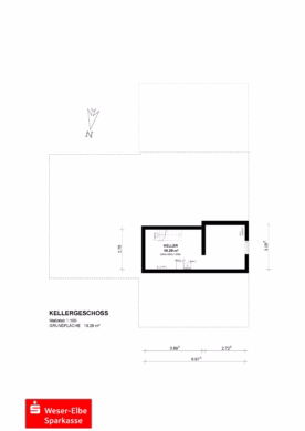 Familienhaus mit großem Garten in ruhiger Lage - Grundriss Kellergeschoss (43048)