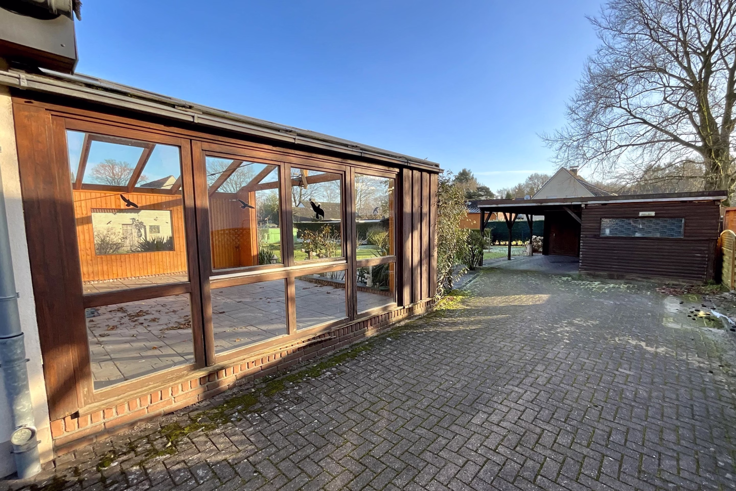 Carport mit Wintergarten