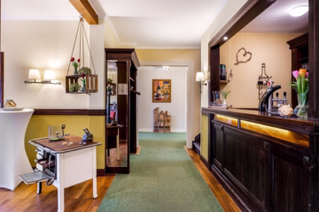 Feiern, Genießen, Wohnen: Gastronomie m. 5 Wohng. - Tresen im Foyer (42675)