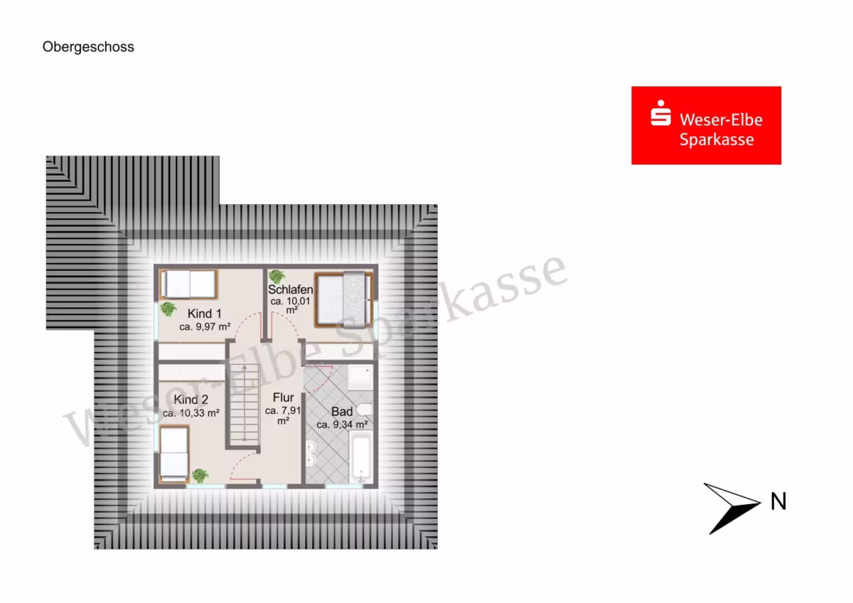 Grundriss Obergeschoss