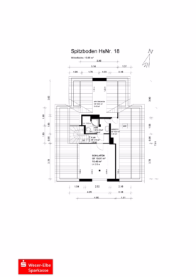 Interessante Kapitalanlage in Wulsdorf - Grundriss Spitzboden (37359)