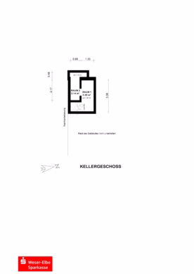 Saniert und bereit zum Einzug - Grundriss Kellergeschoss (43734)
