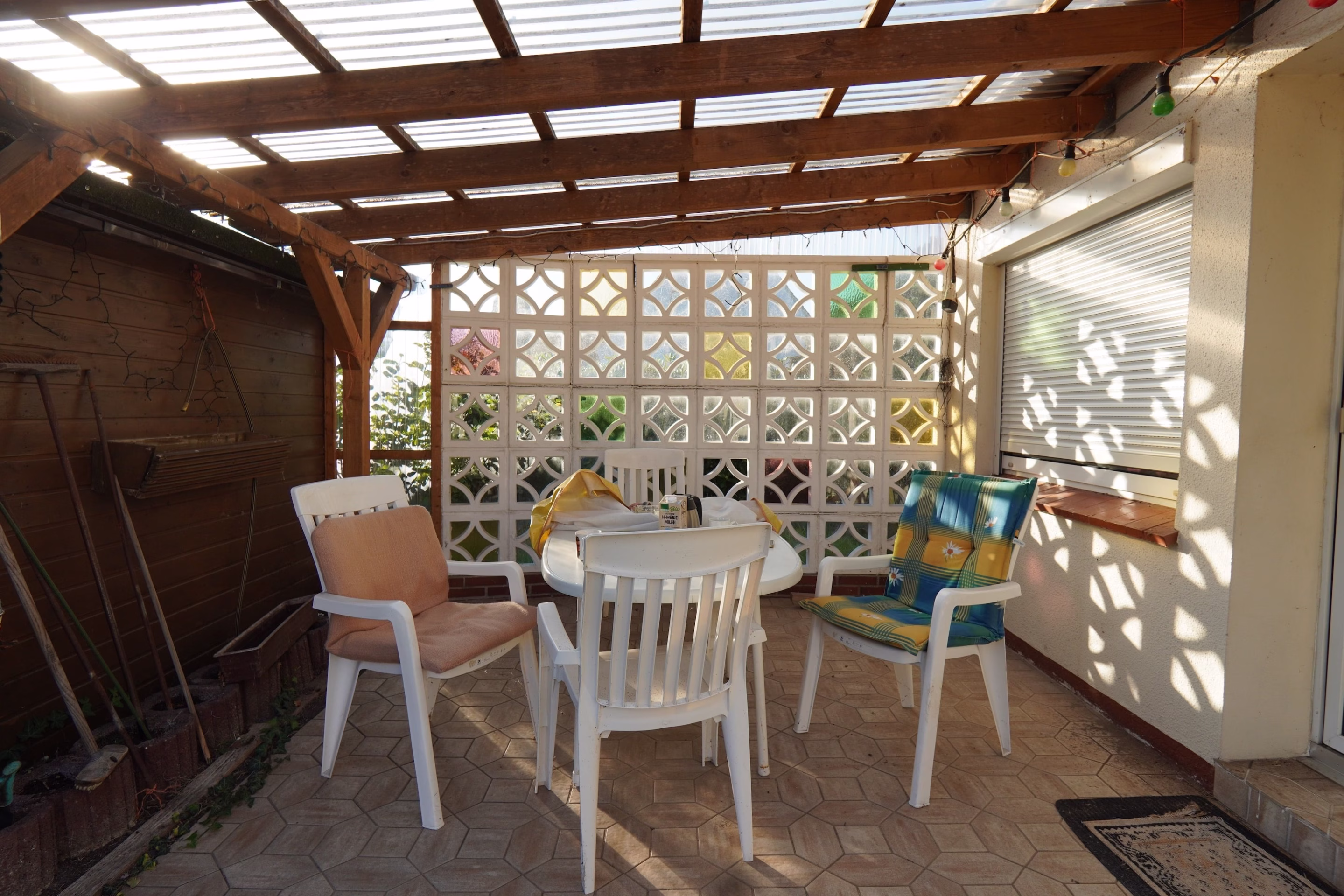 Überdachte Terrasse