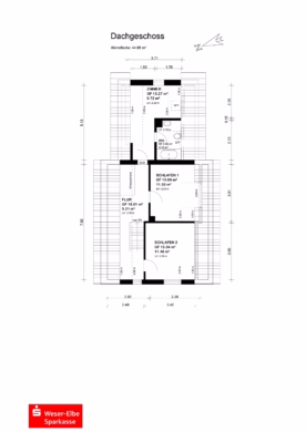Solides Einfamilienhaus auf großem Grundstück - Dachgeschoss (37197)