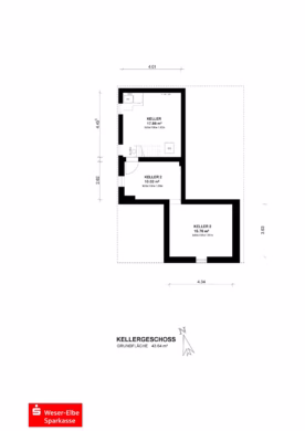 Wohntraum mitten in Geestland - Grundriss Kellergeschoss (69589)