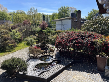 Gemütliches Blockhaus am Stadtrand Bremerhavens - Vorgarten (62723)