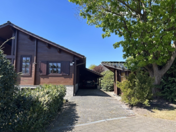 Gemütliches Blockhaus am Stadtrand Bremerhavens - Auffahrt (62754)