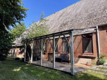 Historischer Resthof in idyllischer Lage - Überdachte Terrasse - Whg. 4 (46624)