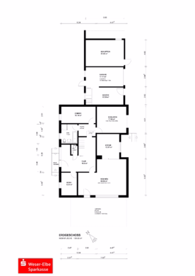 Familienhaus in ruhiger Lage zu verkaufen - Grundriss Erdgeschoss (43657)