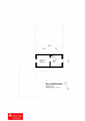 Großzügiger Bungalow in ruhiger Wohnlage - Grundriss Kellergeschoss (74228)