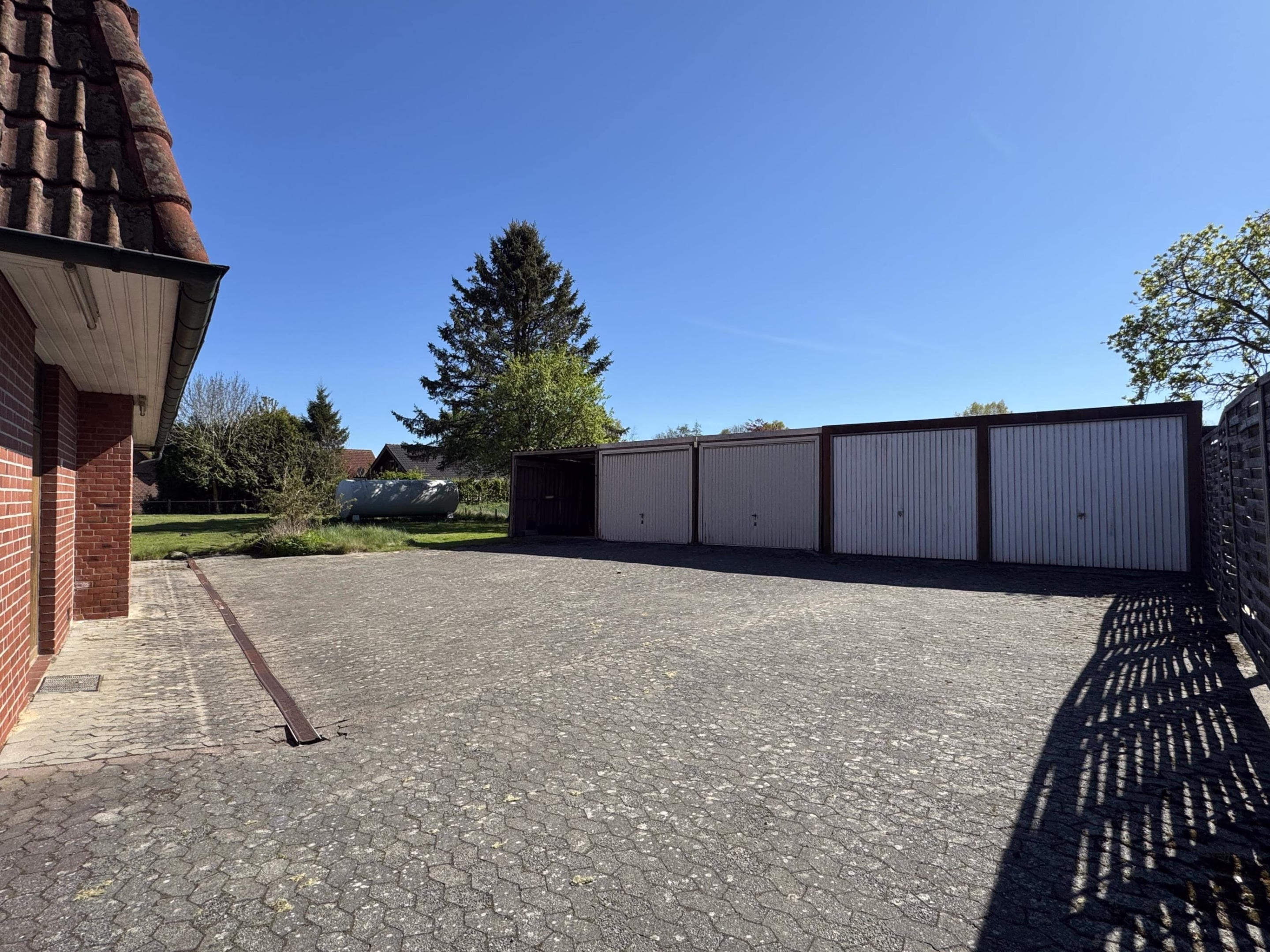 Blick auf den Hinterhof