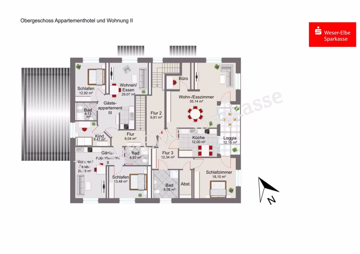 Obergechoss Appartementhotel