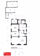 Grundriss Erdgeschoss - Siedlungshaus mit Anbau, 2 Garagen und 1 Carport