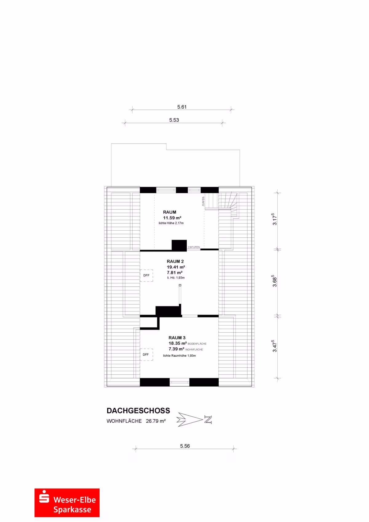Grundriss Dachgeschoss