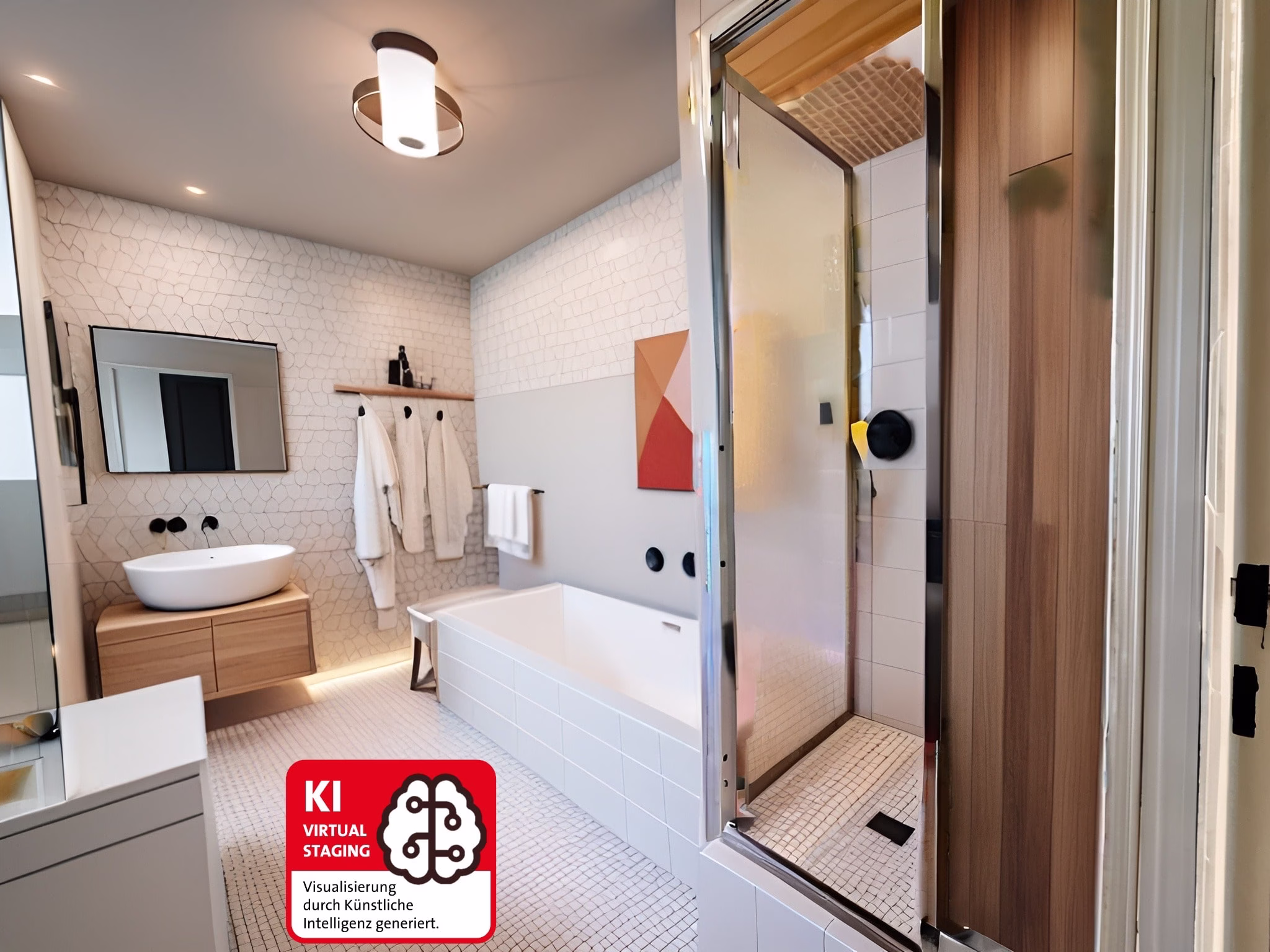 mit KI verändert - Renovierungsbeispiel Badezimmer