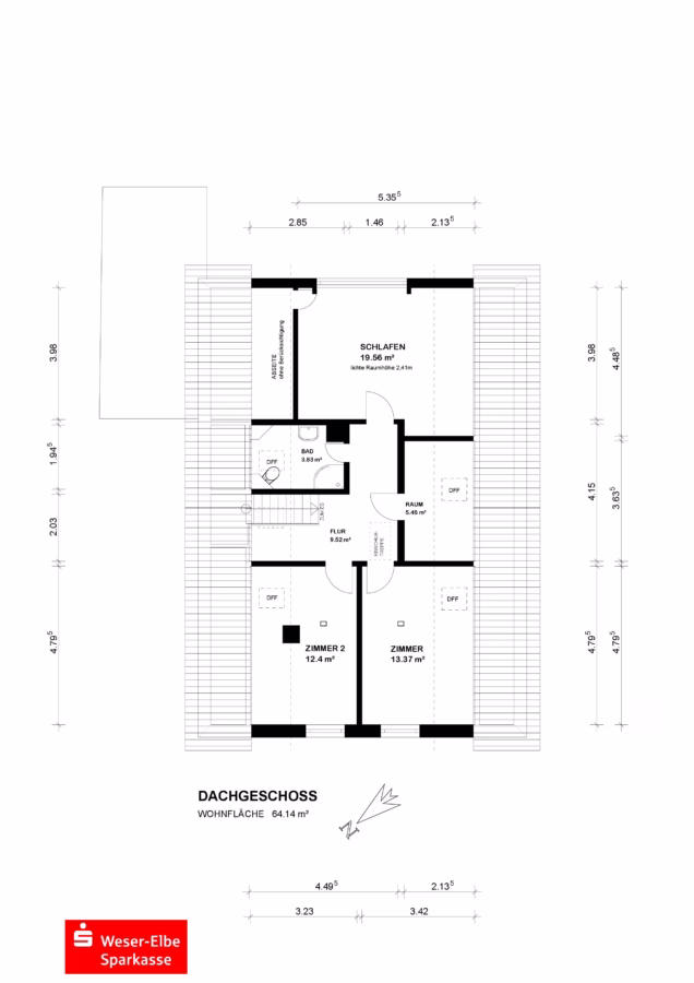 Grundriss Dachgeschoss
