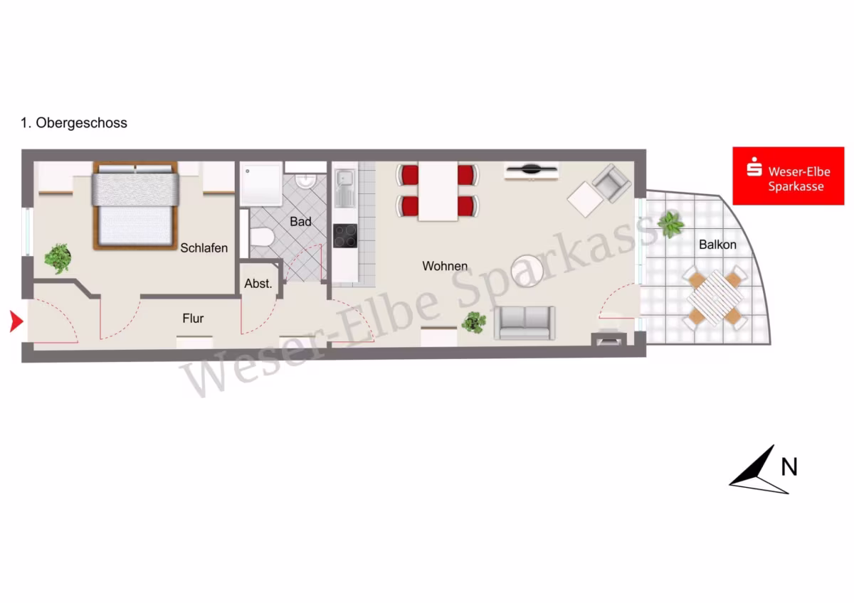 Grundriss 1. Obergeschoss