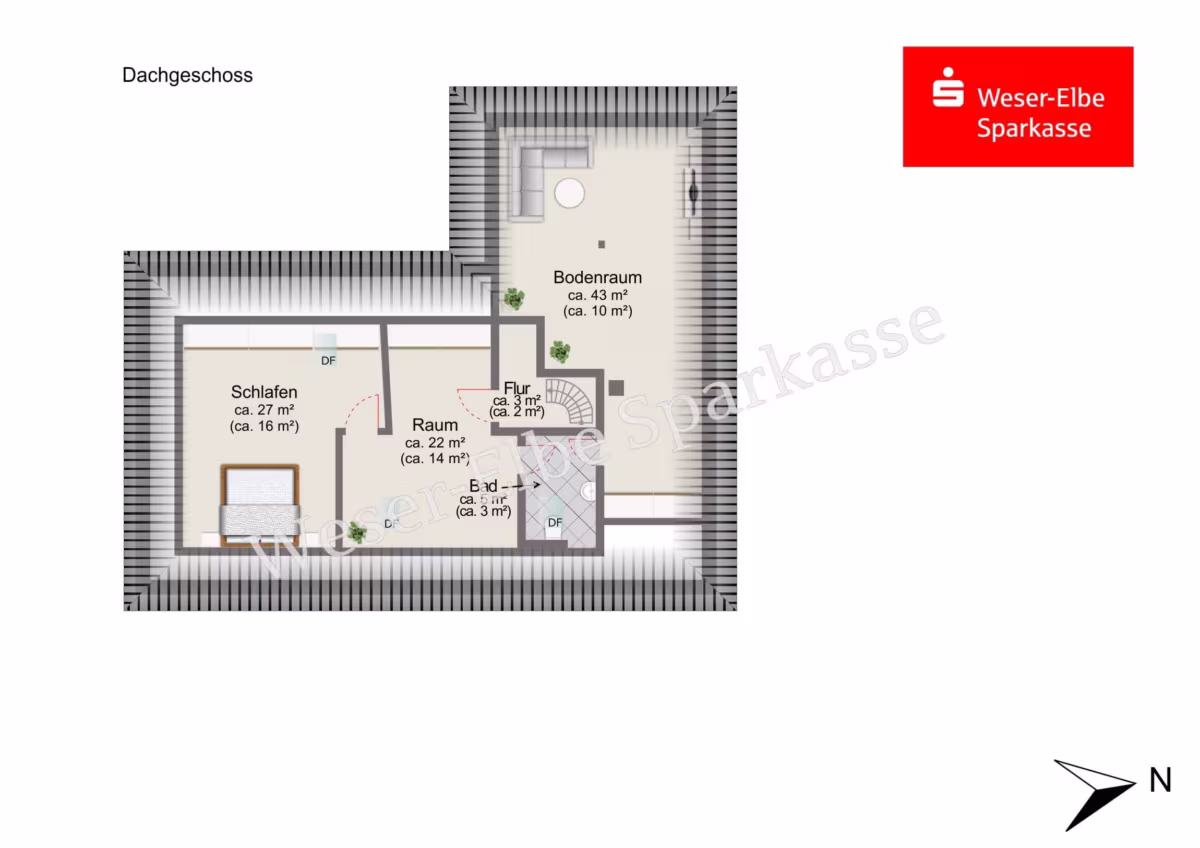 Grundriss Dachgeschoss