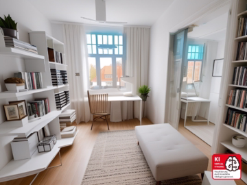 Altbau, wie man ihn sich vorstellt – Brhv. Mitte - Arbeitszimmer (HS Beispiel) (43826)