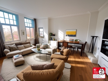 Altbau, wie man ihn sich vorstellt – Brhv. Mitte - Wohnzimmer (HS Beispiel) (43829)