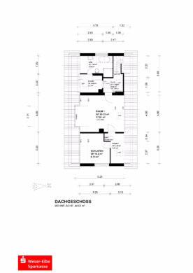 Zentral gelegenes Einfamilienhaus mit Potenzial - Grundriss DG (36717)