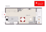 Grundriss Erdgeschoss - Charmantes kleines Reihenmittelhaus