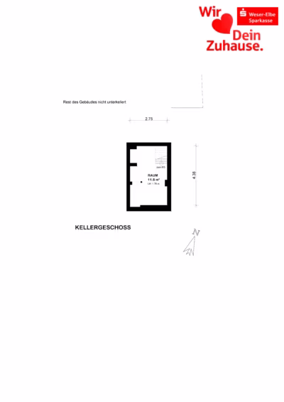 Resthofidylle: Platz für Ihre Familie und Hobbys - Grundriss Kellergeschoss (84656)