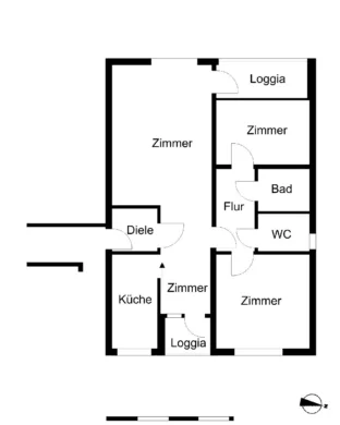 Gleich um die Ecke vom Bürgerpark, 27574 Bremerhaven, Wohnung