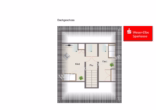 Grundriss Dachgeschoss - Walmdachbungalow auf parkähnlichem Grundstück