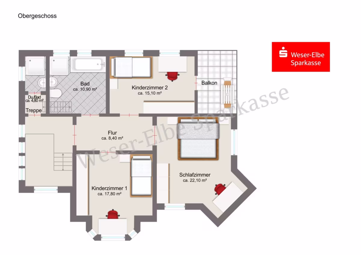 Grundriss Obergeschoss