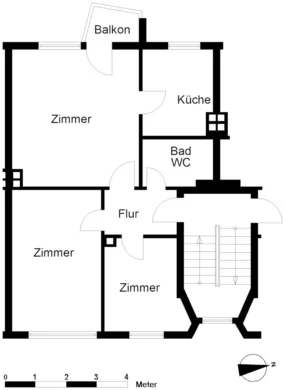 Bus zu Fuß erreichbar, 27574 Bremerhaven, Wohnung