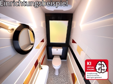 Charmantes Zuhause Nähe Bürgerpark - Beispiel WC im OG (45591)