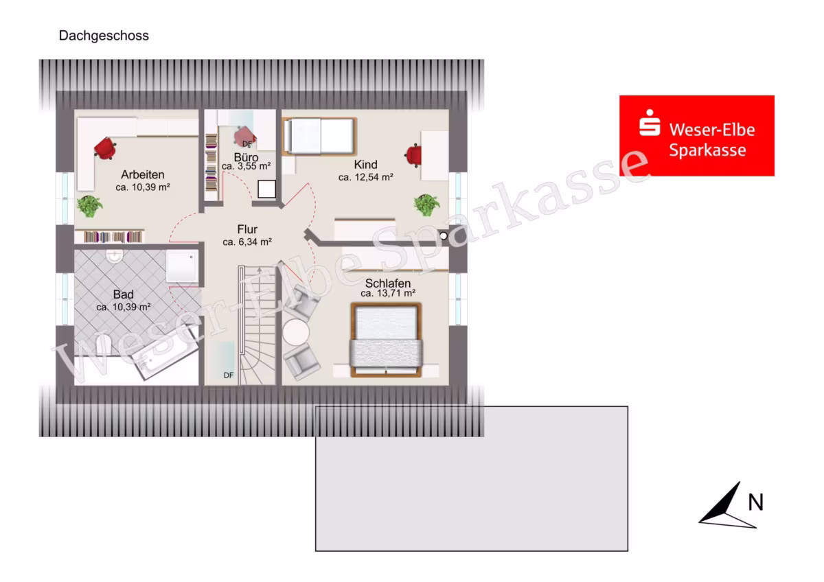 Grundriss Dachgeschoss