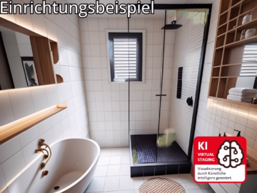 Attraktive 2-Zimmer-Wohnung mit zwei Balkonen - Badezimmer (53528)