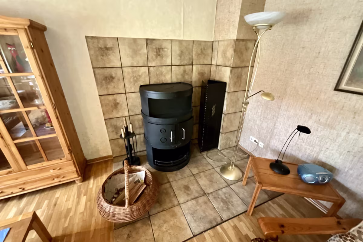 Kaminofen im Wohnzimmer