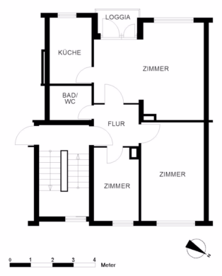 Wohnen im grünen Stadtteil - Grundriss (51871)