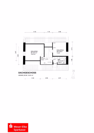 Ein Haus für Macher! - Grundriss DG (83928)