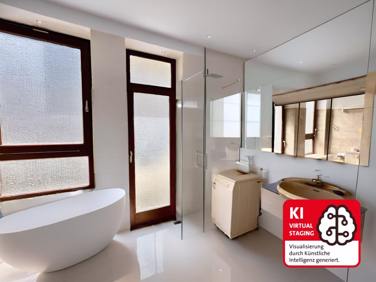 mit KI verändert - Badezimmer
