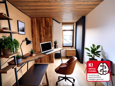Großzügige 5-Zimmer-Eigentumswohnung - mit KI verändert - Arbeitszimmer (85527)