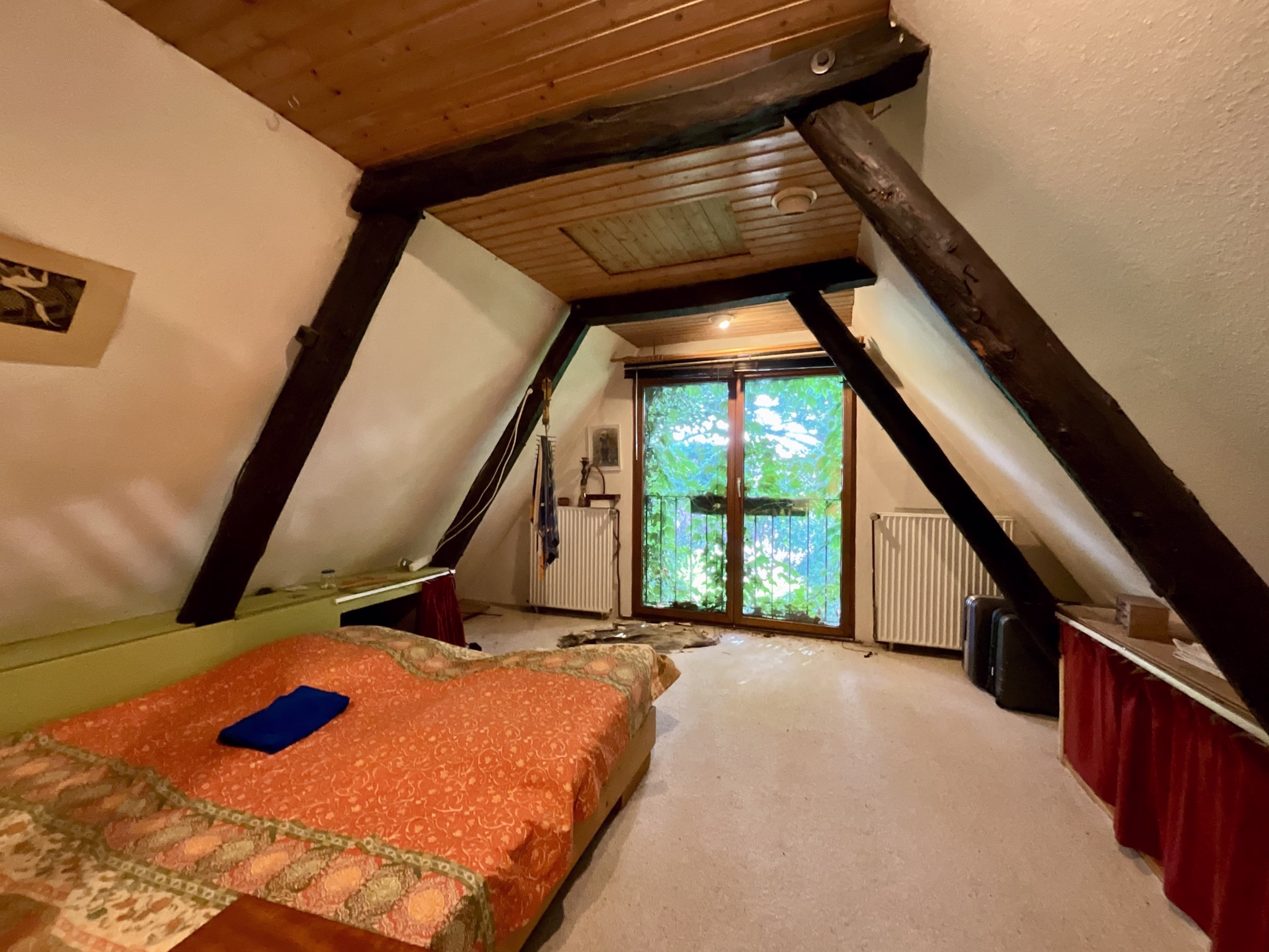 Schlafzimmer auf Empore