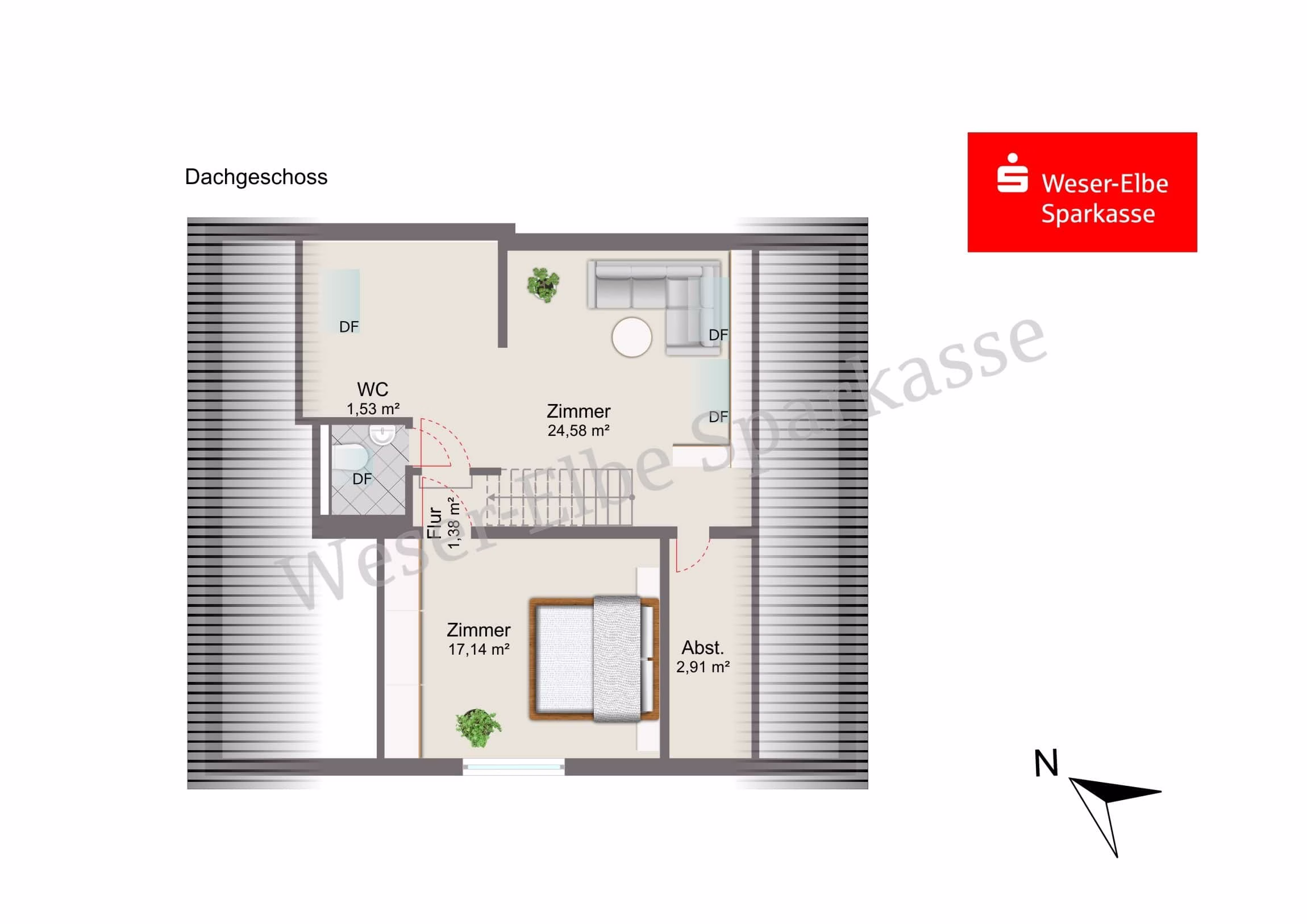 Grundriss Dachgeschoss